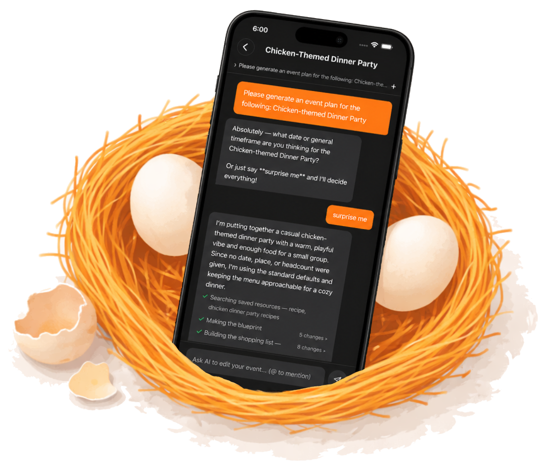 Hatcher app in a nest