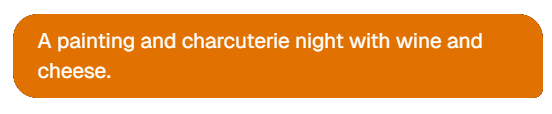 Describe your event with Hatcher's prompt